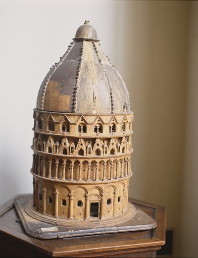 Modello del Battistero di Pisa da Italian School