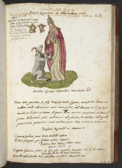Profezie e immagini del quindicesimo Papa, di Gioacchino da Fiore da Italian School