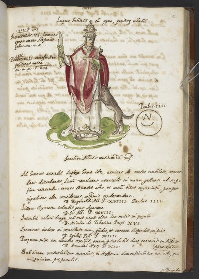 Profezie e immagini del quindicesimo Papa, di Gioacchino da Fiore da Italian School