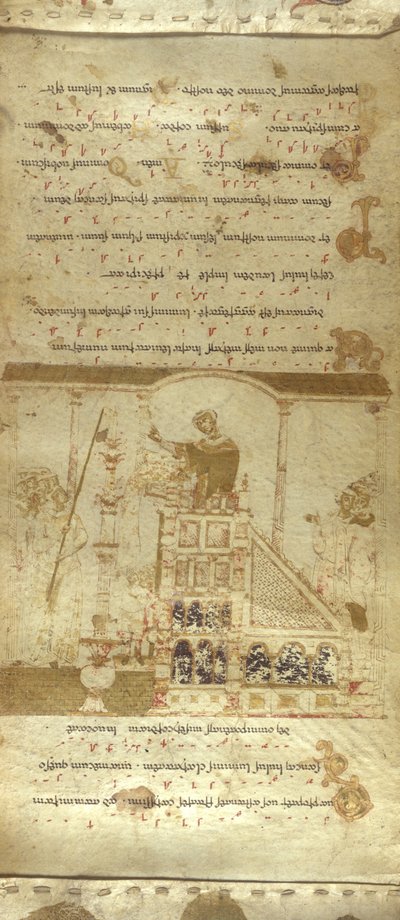 Il Rotolo Exultet di Montecassino, c.1075-1080 da Italian School