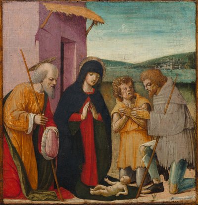 Adorazione dei pastori, c. 1480-1500 da Italian School