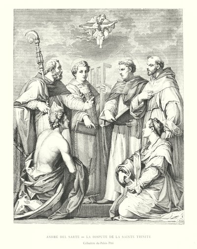 Andrea del Sarto, La disputa della Santissima Trinità, Collezione del Palazzo Pitti da Italian School