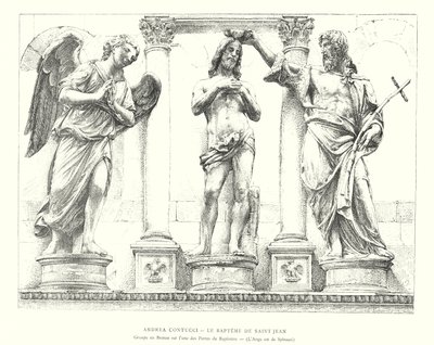 Andrea Contucci, Il Battesimo di San Giovanni, Gruppo in Bronzo su una delle Porte del Battistero, L