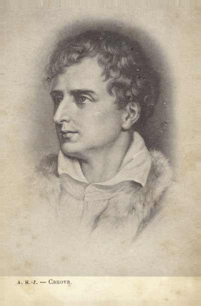 Antonio Canova, scultore italiano (litografia) da Italian School