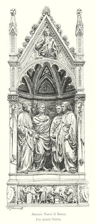 Antonio Nanni di Banco, I quattro Santi (incisione) da Italian School