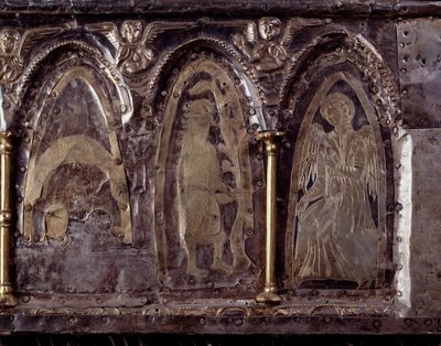 Arca di Barbarossa, con scene della vita di San Giovanni Battista (legno, foglia d