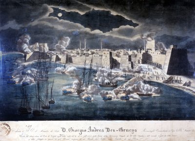 Attacco della Marina Sarda al porto di Tripoli durante le operazioni contro la pirateria barbaresca nel 1825. da Italian School