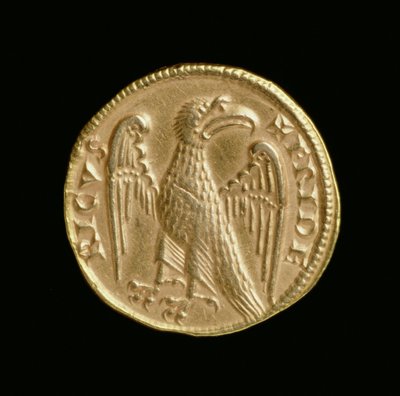 Augustale di Federico II (1198-1250), Regno di Sicilia e Italia Meridionale, Zecca di Messina, 1231-50 (rovescio) da Italian School