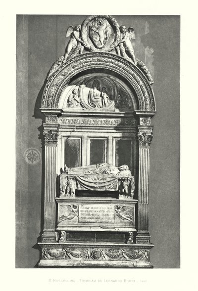 B Rossellino, Tombeau de Leonardo Bruni da Italian School
