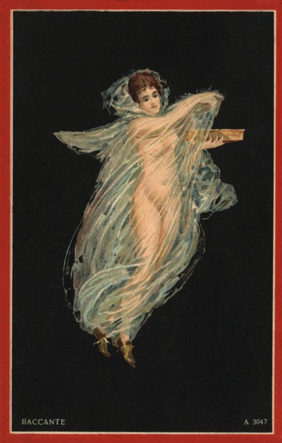 Baccante (litografia a colori) da Italian School