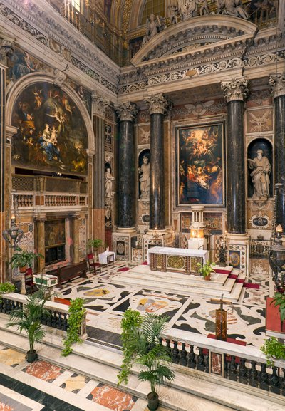 Arte Barocca: Veduta interna della Chiesa del Gesù a Roma da Italian School