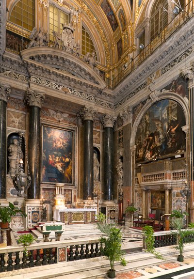 Arte barocca: veduta interna della Chiesa del Gesù a Roma da Italian School