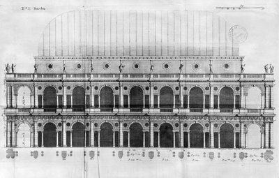 Basilica Palladiana a Vicenza, progettata da Andrea Palladio (1508-80) da Italian School
