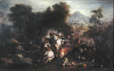Scena di battaglia da Italian School