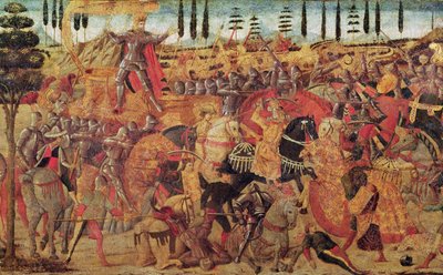 Battaglia tra Dario (399-330 a.C.) e Alessandro Magno (356-323 a.C.) da Italian School