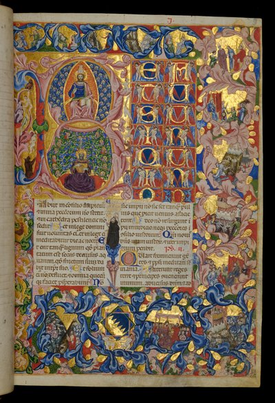 Beatus vir, Cristo in Maestà, Re Davide da Italian School