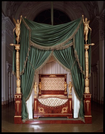 Letto di Carlo Ludovico di Borbone (Carlo II di Parma) realizzato nella regione di Lucca - Letto di Carlo II di Parma (Carlo II di Borbone-Parma) (1799-1883) dalle manifatture di Lucca - Firenze, Palazzo Pitti da Italian School