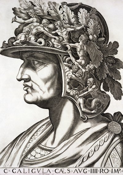 Caligola Cesare (12-41 d.C.), 1596 da Italian School