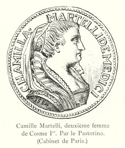 Camilla Martelli, seconda moglie di Cosimo I, Par le Pastorino, Cabinet de Paris da Italian School