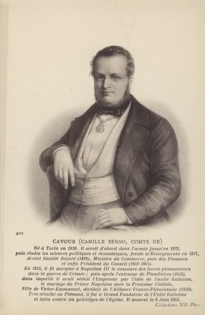 Camillo Benso da Italian School