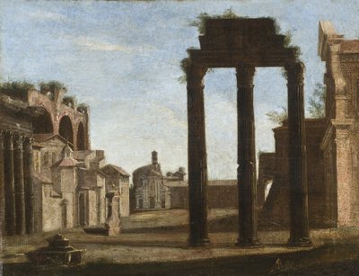 Campo Vaccino a Roma, c.1650 da Italian School