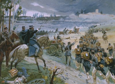 Cattura di Roma attraverso la breccia di Porta Pia il 20 settembre 1870, illustrazione da un album sulla storia del Risorgimento realizzato per il cioccolato Talmone, fine XIX secolo da Italian School