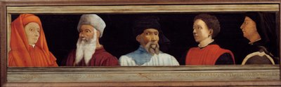 Cassone con 5 ritratti del Maestro del Rinascimento Fiorentino da Italian School