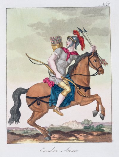 Arciere a cavallo, da L