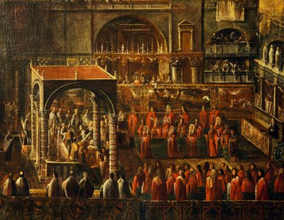 Cerimonia nella Basilica di San Marco a Venezia da Italian School