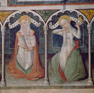 Carità e Temperanza da Italian School