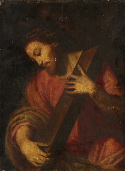 Cristo che porta la croce da Italian School