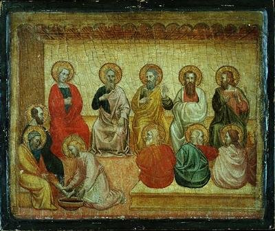 Cristo lava i piedi ai discepoli, Arezzo, c.1390 da Italian School