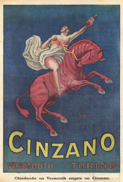 Cinzano Vermouth Torino (litografia a colori) da Italian School
