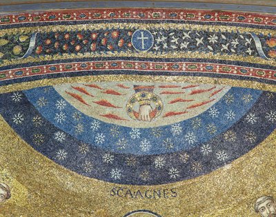 Incoronazione della Vergine e cielo da Italian School