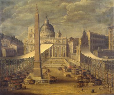 Processione del Corpus Domini in Piazza San Pietro da Italian School