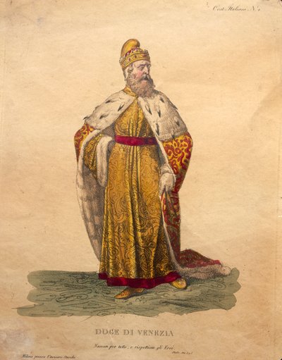 Costume per il Doge di Venezia, da 