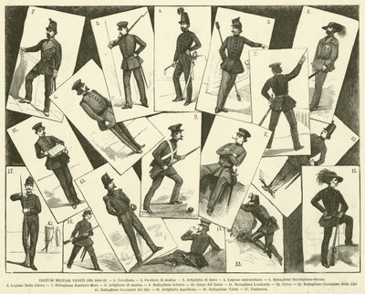 Costumi Militari Veneti del 1848-49 da Italian School