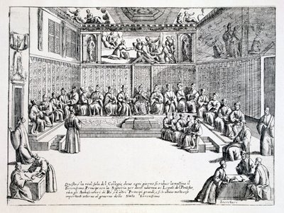 Sala del Consiglio del Doge di Venezia, 1876 da Italian School