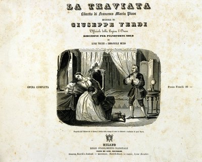 Copertina del libretto di 