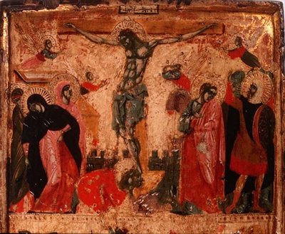 Crocifissione (parte superiore del pannello) da Italian School