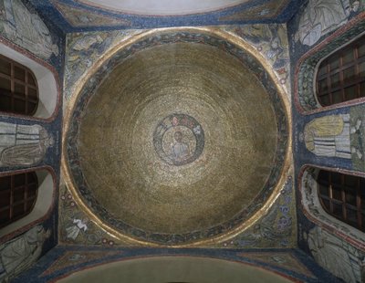 Cupola decorata con mosaici che rappresentano San Vittore, Cappella di San Vittore in Ciel d