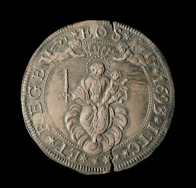 Moneta della Repubblica di Genova: ECU largo in argento. Diam. 61 mm. 1693. retro da Italian School