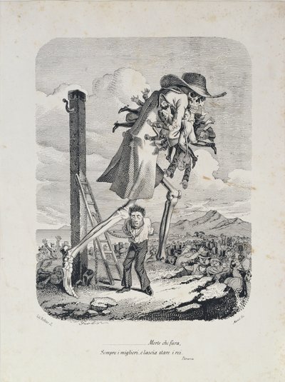 La morte prende tutti i buoni e lascia i cattivi, c.1850 da Italian School