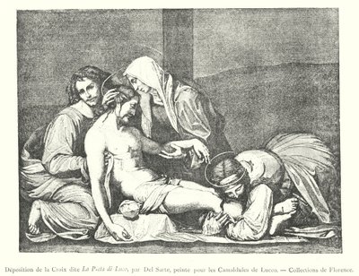 Deposizione dalla Croce detta La Pietà di Luco, Collezioni di Firenze (incisione) da Italian School