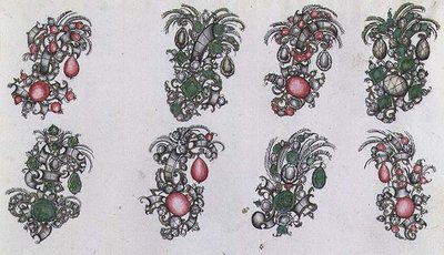 Disegni per aigrettes da Italian School
