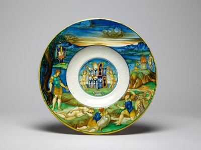 Piatto dal servizio di Isabella d