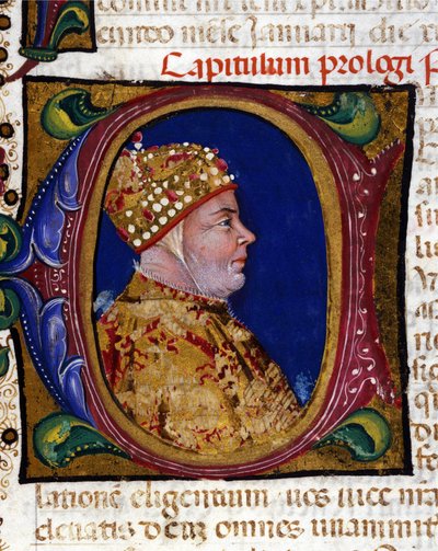 Doge Antonio Venier, ritratto illuminato del 1382 da Italian School