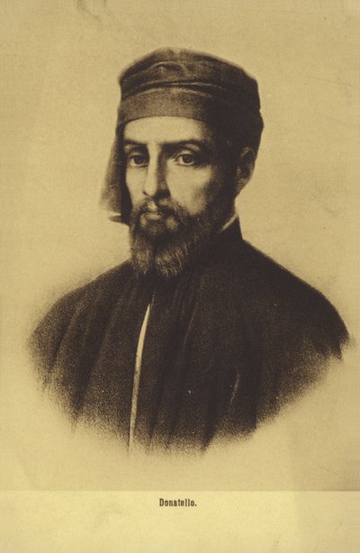 Donatello, pittore e scultore italiano (litografia) da Italian School
