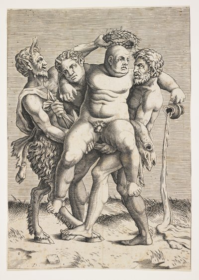Silenus ubriaco da Italian School