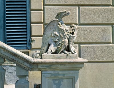 Aquila e stemma, Villa di Celle da Italian School